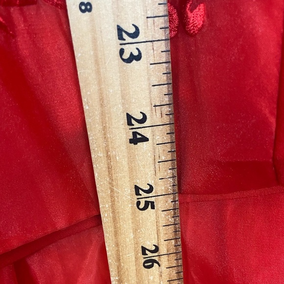 Janique By Kourosh Babaian Strapless Evening Dress Size 0 Red Prom High Low - Picture 8 of 13